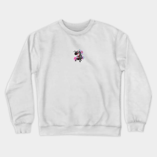 Dragon with lotus flower Crewneck Sweatshirt by GULSENGUNEL